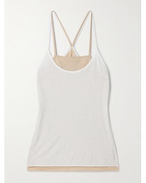 Skin Layered Organic Pima Cotton-Jersey Tank - White