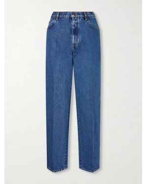 Loro Piana Brooke High-Rise Straight-Leg Jeans - Blue