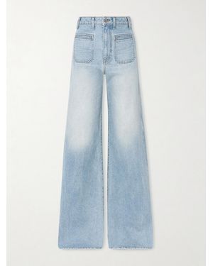 KHAITE Delmonico High-Rise Wide-Leg Jeans - Blue