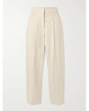 JOSEPH Paver Cotton-Gauze Tapered Trousers - Natural