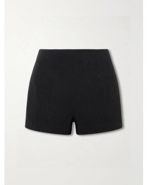 Veronica de Piante Luisa Crepe Shorts - Schwarz