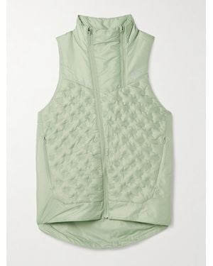Nike Repel Aeroloft Padded Quilted Therma-Fit Adv Vest - Green