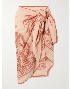 Zimmermann Printed Cotton Pareo - Pink