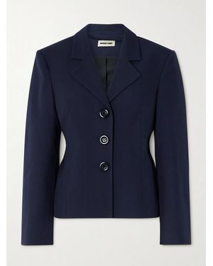 ShuShu/Tong Wool And Silk-Blend Twill Blazer - Blue