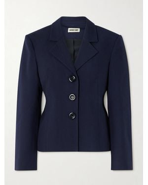 ShuShu/Tong Wool And Silk-Blend Twill Blazer - Blue