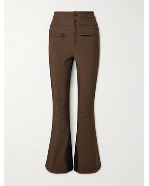 Perfect Moment Aurora High-Rise Flared Softshell Ski Pants - Brown