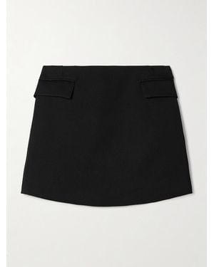 Veronica de Piante Cecily Wool-Twill Mini Skirt - Black