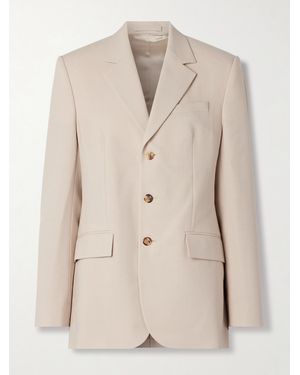 Wardrobe NYC Wool-Crepe Blazer - Natural