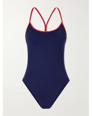 Lido Racerback Stretch Swimsuit - Blue
