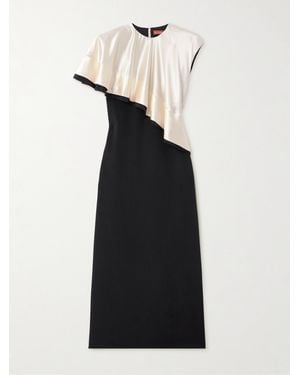 Altuzarra Topolino Layered Silk-Satin Midi Dress - White