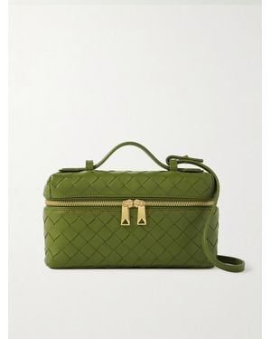 Bottega Veneta Bang Bang Intrecciato Leather Tote - Green
