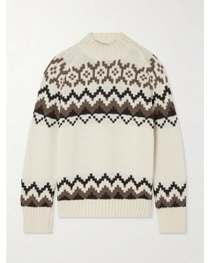 &Daughter Bansha Fair Isle Wool Jumper - Natural
