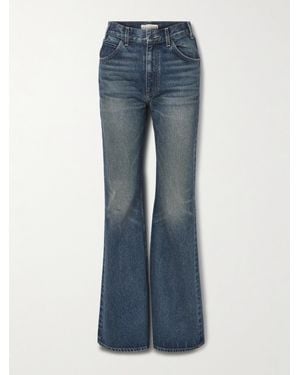 Nili Lotan Roe Mid-Rise Flared Jeans - Blue