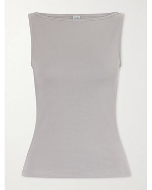 Flore Flore Timmi Ribbed Organic Cotton Tank - Grey