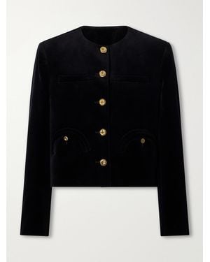 Blazé Milano Cotton-Velvet Jacket - Black