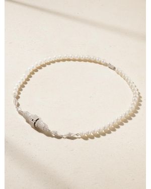 Rainbow K Majesty 18-Karat, Diamond And Pearl Necklace - Natural