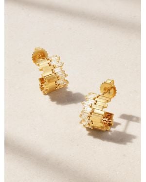 Suzanne Kalan Creolen Aus 18 Karat Mit Diamanten - Natur