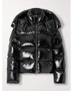 Moncler Genius Lothar Daunenjacke Aus Gestepptem Shell Mit Kapuze - Schwarz
