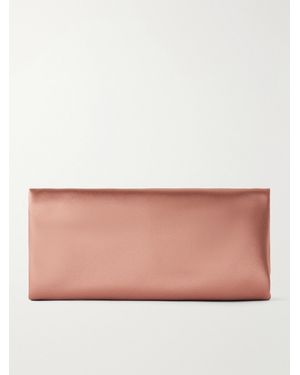 Saint Laurent Evening Satin Clutch - Pink
