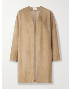 The Row Alarico Mantel Aus Veloursleder - Natur