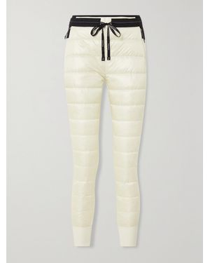 Holden Quilted Shell And Stretch-Jersey Down Tapered Trousers - White