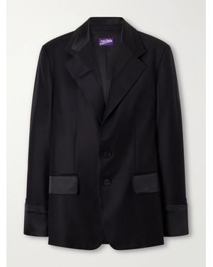 Jean Paul Gaultier Wool-Gabardine Blazer - Black