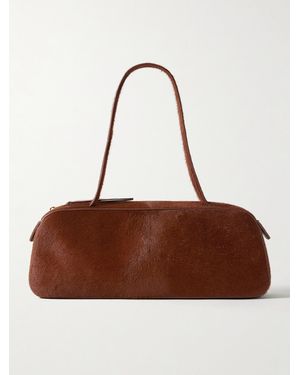 KHAITE Simona Schultertasche Aus Kalbshaar Mit Lederbesätzen - Braun
