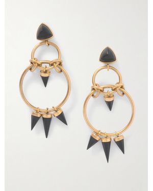 Isabel Marant Be With You-Tone Resin Earrings - Metallic