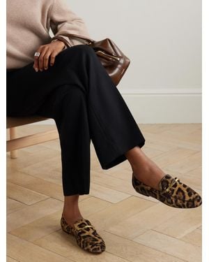 Car Shoe Leopard Print Moccasins in Blue | Lyst