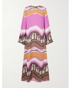 Alix Of Bohemia Niall Printed Modal Midi Dress - Pink
