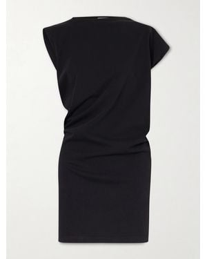 Agolde Beth Cotton-Jersey Mini Dress - Black