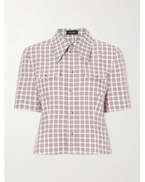 Willy Chavarria Chavela Checked Woven Shirt - Pink