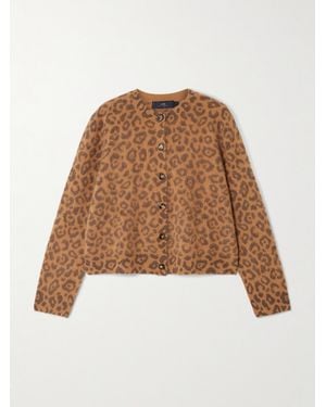 arch4 Blackwood Intarsia Brushed-Cashmere Cardigan - Natural