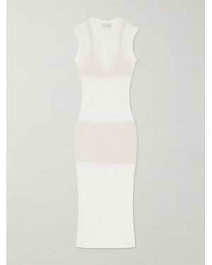 Stella McCartney Crocheted Cotton Midi Dress - White