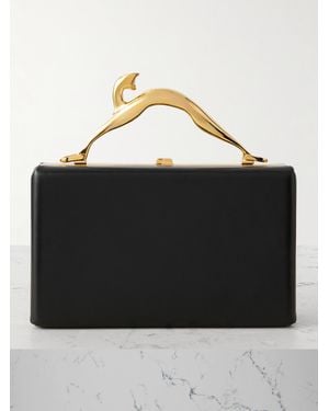Lanvin Cat Leather Clutch - Black