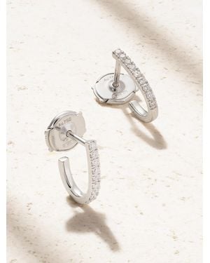 Messika Gatsby Xs 18-Karat Diamond Hoop Earrings - Natural