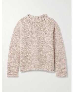 La Ligne Fluffy Marina Pullover Aus Einer Merinowollmischung - Natur