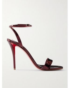 Christian Louboutin Miss Z 100 Sandalen Aus Lackleder - Rot