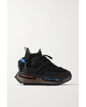Moncler Genius Adidas Originals Rubber-Trimmed Padded Ripstop Trainers - Black
