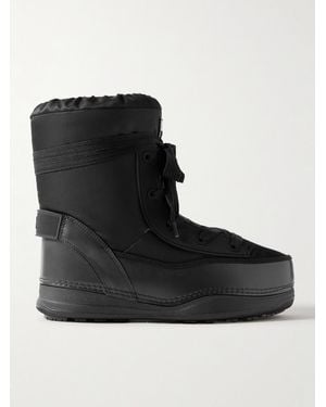 Bogner La Plagne 13 Leather-Trimmed Shell Boots - Black