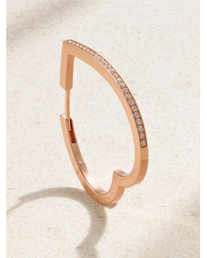 Repossi Antifer Heart Large Einzelne Creole Aus 18 Karat Roségold Mit Diamanten - Natur