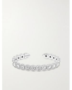 David Morris 18-Karat Diamond Cuff - Metallic