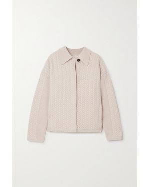 LeKasha Bilbao Cable-Knit Cashmere Cardigan - Multicolour