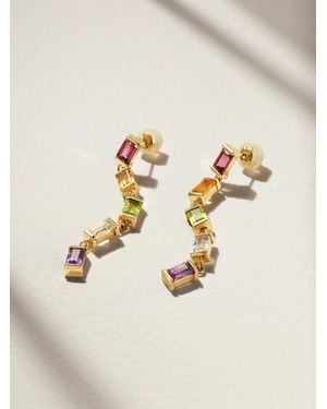 Melissa Joy Manning Boucles D'Oreilles En Or 14 Carats (585/1000) Recyclé Et Pierres Multiples - Neutre
