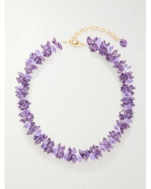 Roxanne Assoulin The Cubic Cluster-Tone Cubic Zirconia And Crystal Necklace - Pink