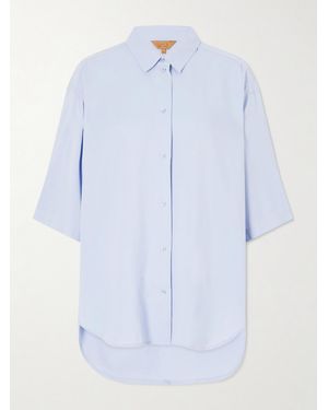 Jamie Haller Elbow Silk Shirt - Blue