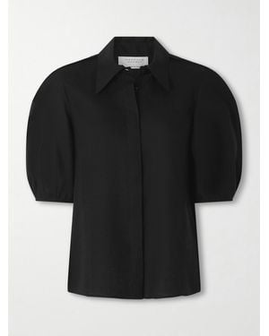 Gabriela Hearst Sansi Leinenhemd - Schwarz