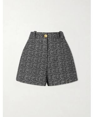 Blazé Milano Antalya Teke Cotton-Blend Tweed Shorts - Grey