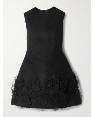 Valentino Garavani Tulle Mini Dress - Black