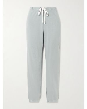 James Perse Vintage French Cotton-Terry Track Trousers - Grey